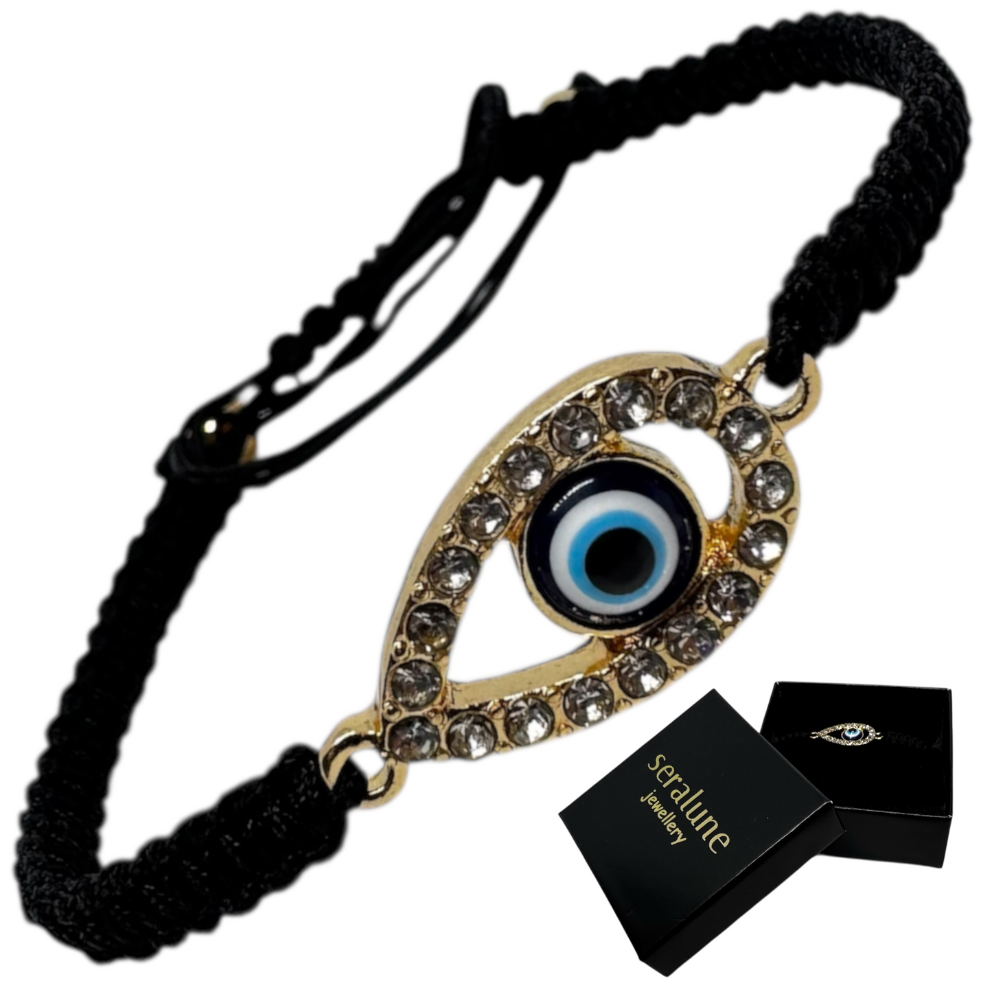 Bransoletka Ochronna Oko Proroka Evil Eye Sznurkowa