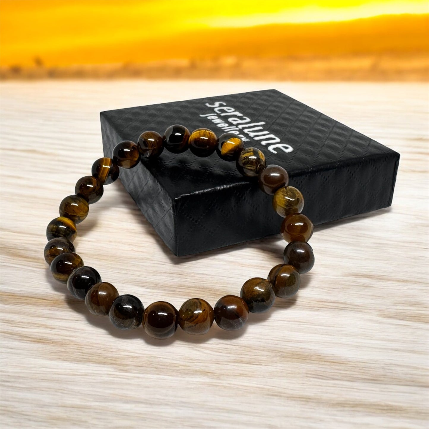 Bransoletka Tygrysie Oko Tiger Eye Ochrona Czakra Splotu Słonecznego