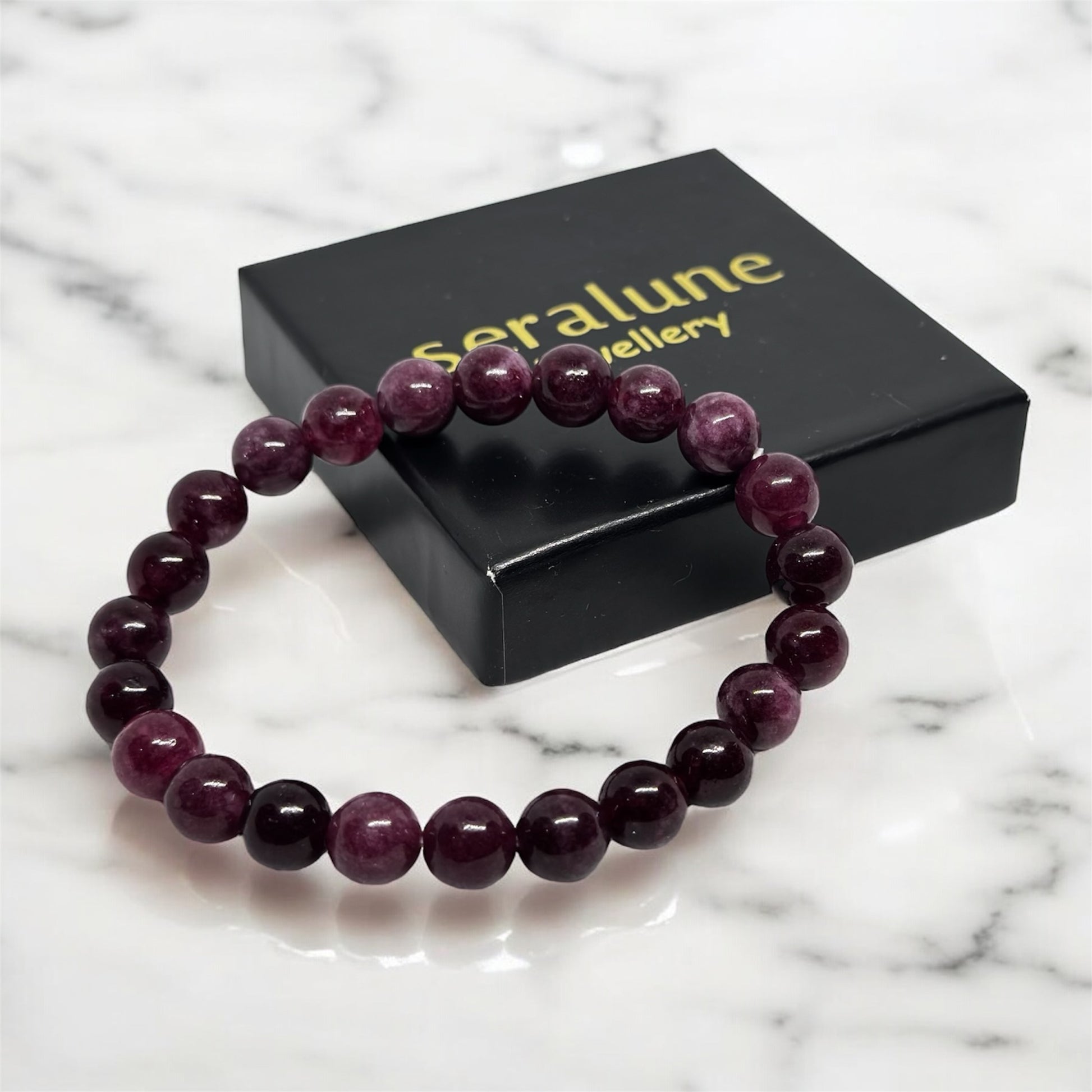 Bransoletka Granat Kamien 8mm