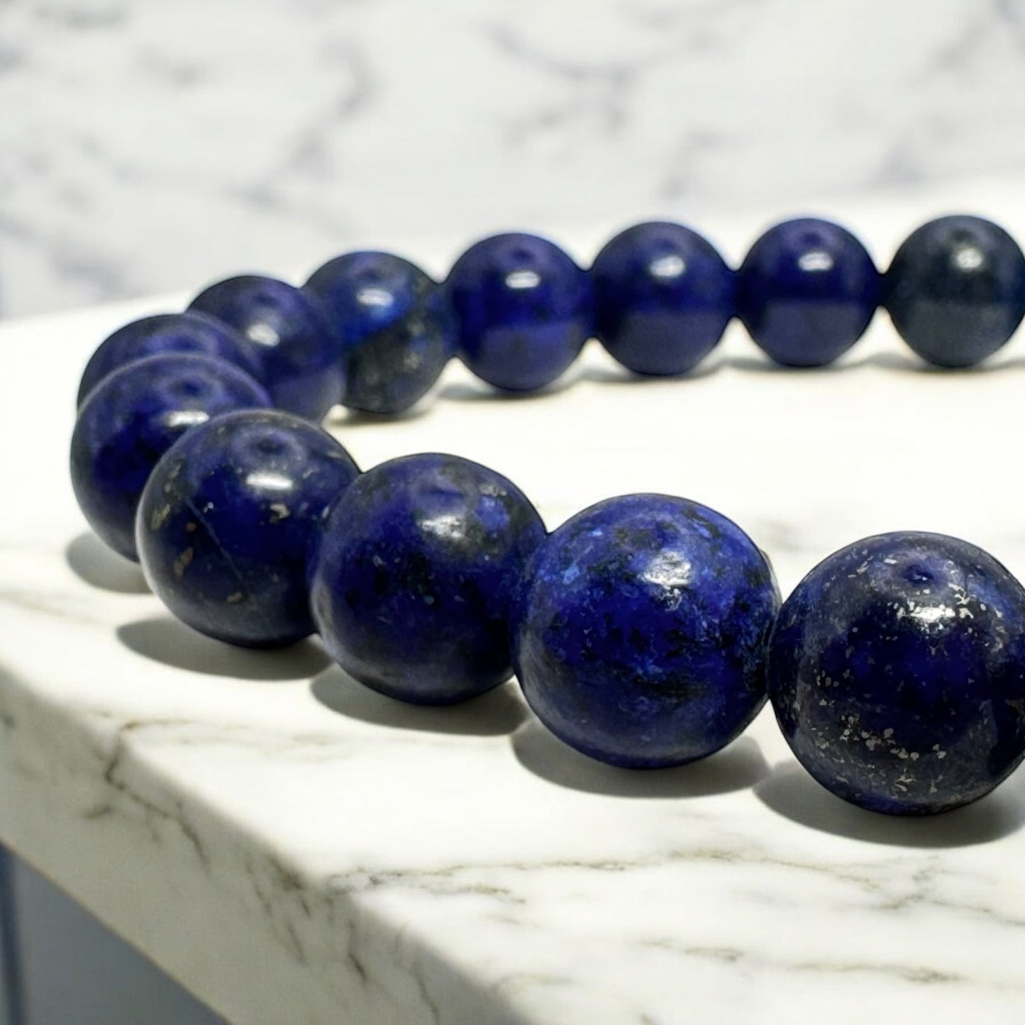 Bransoletka Lapis Lazuli Kamień 8mm AAA Harmonia Ochrona