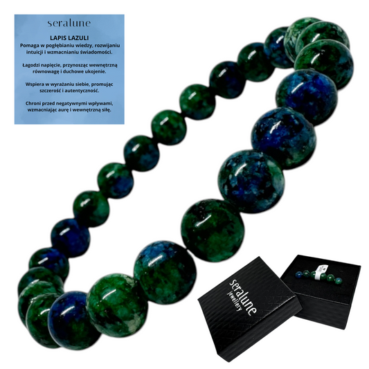 Bransoletka Lapis Lazuli Phoenix Kamień Harmonia i Mądrość