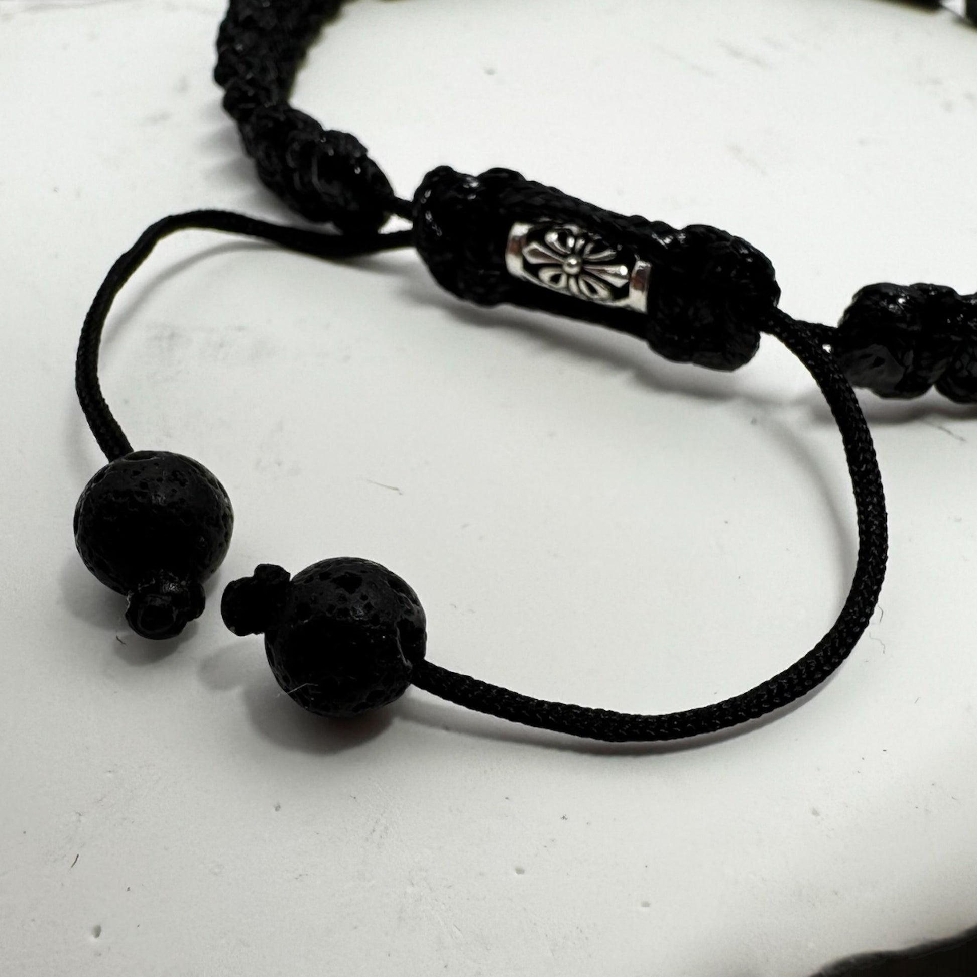 Bransoletka Męska Czarny Turmalin Kamień Naturalny Stal 10mm RAW