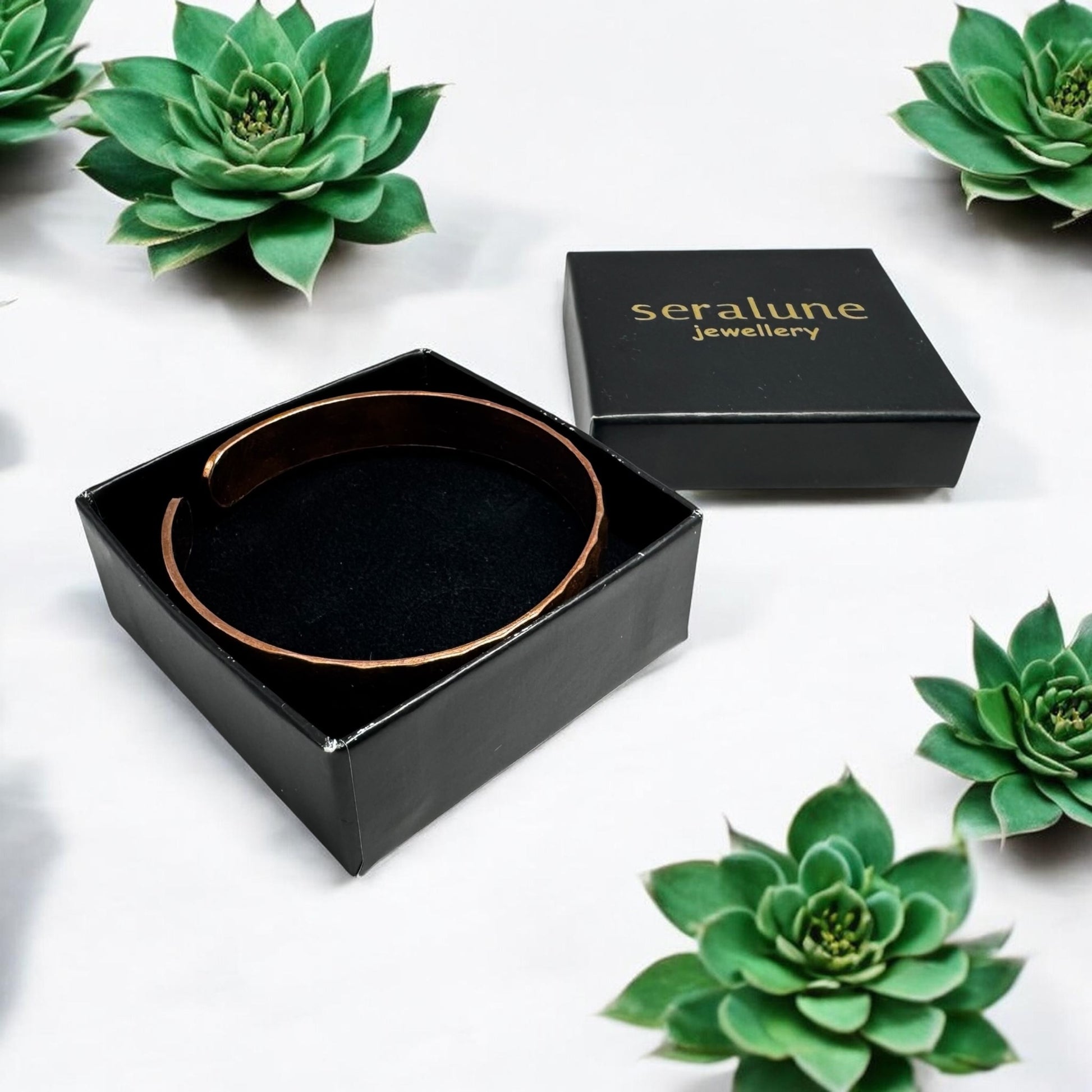Bransoletka Zdrowotna Miedziana Młotkowana 10mm Bangla Unisex