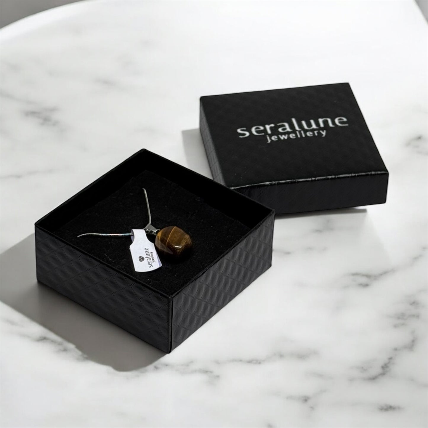 Naszyjnik Oko Tygrysa Kamień Stal Nierdzewna Wisiorek