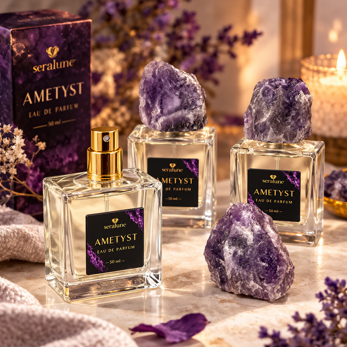 Perfumy Seralune Ametyst EDP 50ml Kamień Naturalny