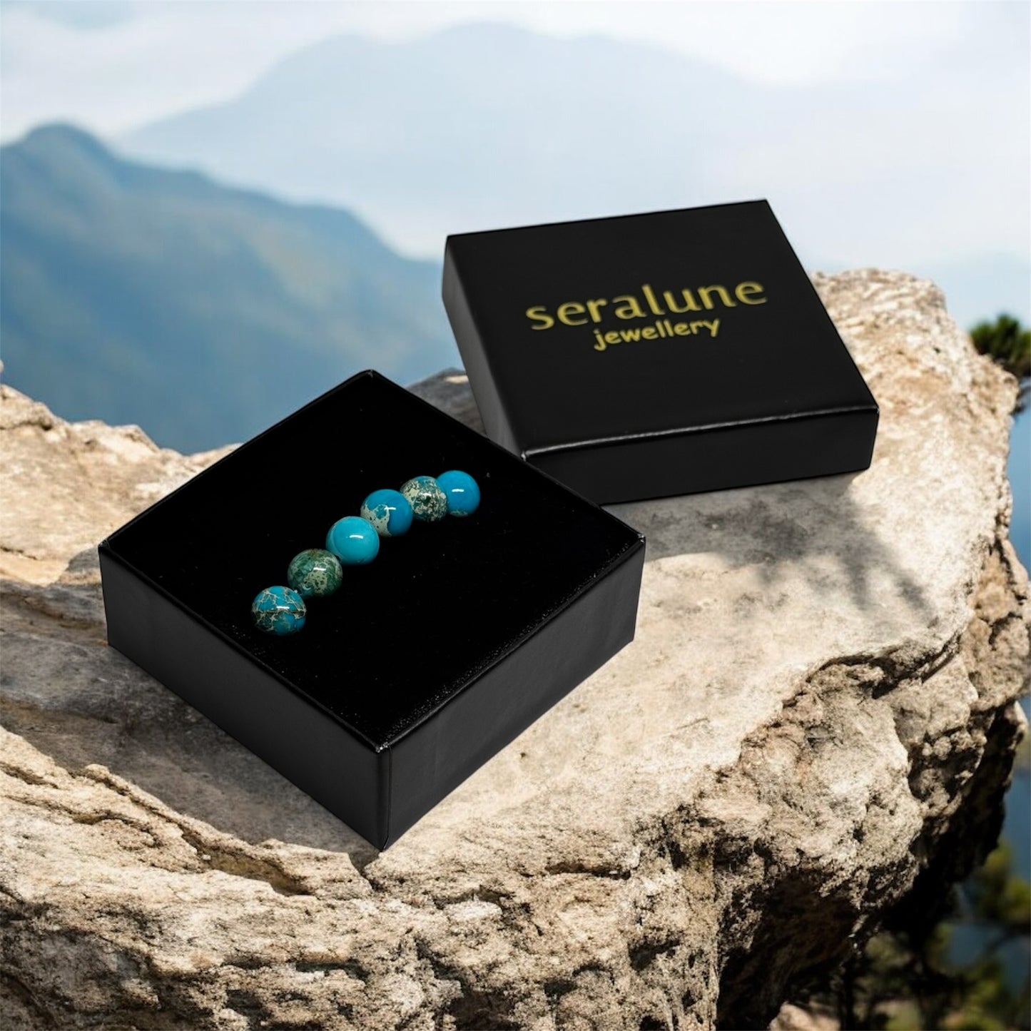 Bransoletka Jaspis Cesarski Turkusowy Przyciąganie Pieniędzy Sukces