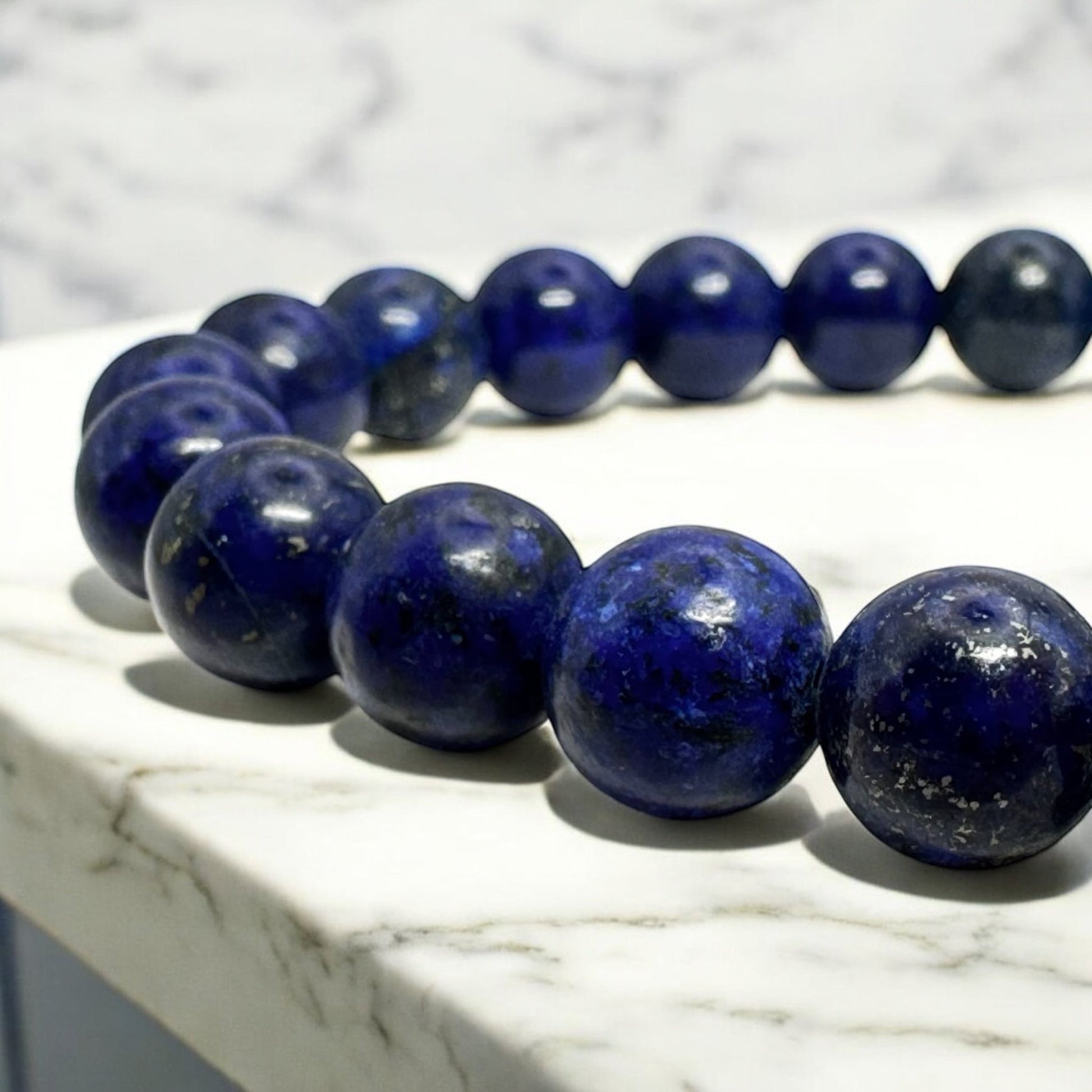 Bransoletka Lapis Lazuli Kamień 8mm AAA Harmonia Ochrona - Seralune