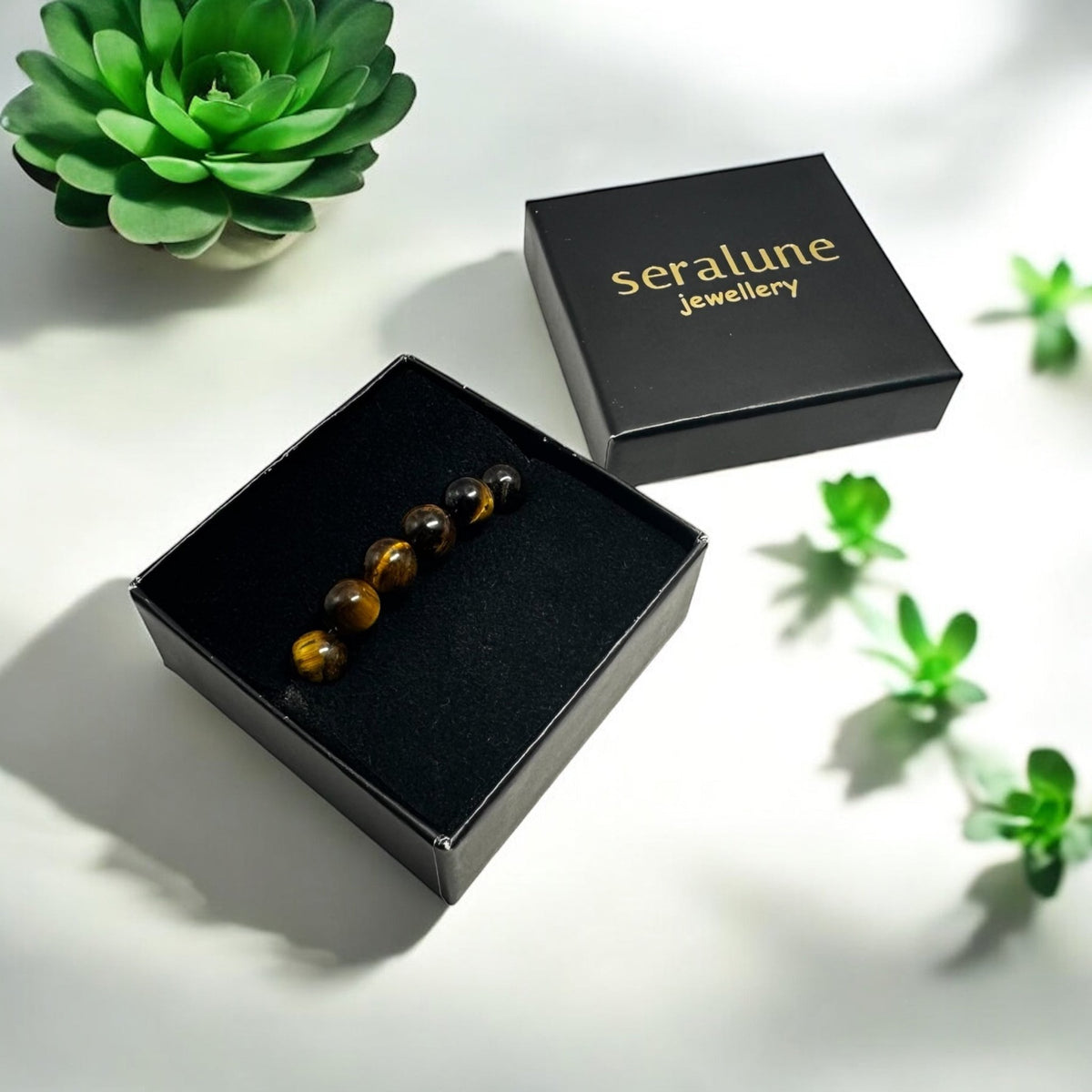 Bransoletka Tygrysie Oko Kamień Naturalny 8mm Ochrona i Sukces - Seralune