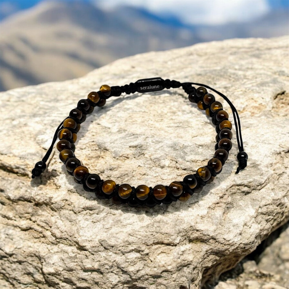 Bransoletka Tygrysie Oko Tiger Eye Kamień 3mm Ochrona Pewność Siebie - Seralune